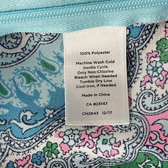 Talbots Petite Medium PM Top Geometric Flutter Sleeves Lightweight Scoop Neck - Picture 10 of 10